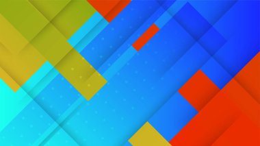 dinamik şekil mavi yeşil renkli soyut geometri tasarımı arka plan