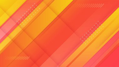 canlı gradyan kırmızı sarı soyut geometri tasarımı arka plan