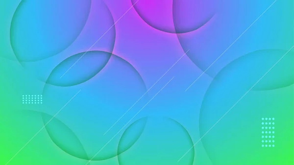Lebendige Gradienten Blau Grün Lila Bunt Abstrakt Geometrischen Design Hintergrund — Stockvektor