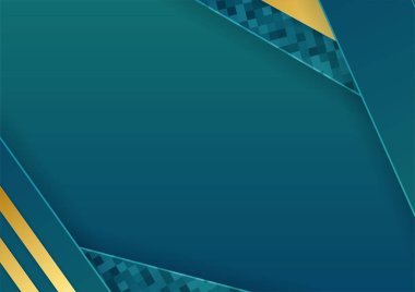 Koyu yeşil altın soyut arkaplan sunum tasarımı için modern minimalist. İş dünyası, şirket, kurum, parti, şenlik, seminer ve görüşmeler için uygun.