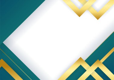 Koyu yeşil altın soyut arkaplan sunum tasarımı için modern minimalist. İş dünyası, şirket, kurum, parti, şenlik, seminer ve görüşmeler için uygun.