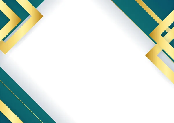 Dunkelgrüner Gold Abstrakter Hintergrund Modern Minimalistisch Für Präsentationsdesign Anzug Für — Stockvektor
