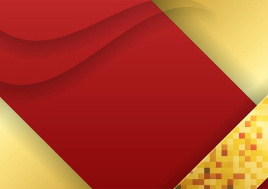 Kırmızı altın soyut arka plan sunum tasarımı için modern minimalist. İş dünyası, şirket, kurum, parti, şenlik, seminer ve görüşmeler için uygun.