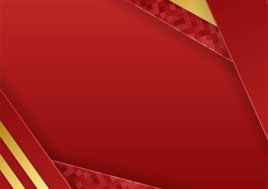 Kırmızı altın soyut arka plan sunum tasarımı için modern minimalist. İş dünyası, şirket, kurum, parti, şenlik, seminer ve görüşmeler için uygun.