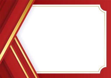 Kırmızı altın soyut arka plan sunum tasarımı için modern minimalist. İş dünyası, şirket, kurum, parti, şenlik, seminer ve görüşmeler için uygun.