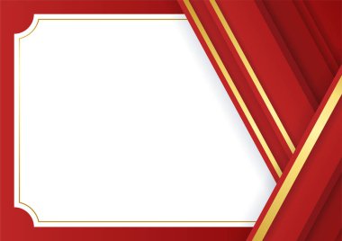 Kırmızı altın soyut arka plan sunum tasarımı için modern minimalist. İş dünyası, şirket, kurum, parti, şenlik, seminer ve görüşmeler için uygun.