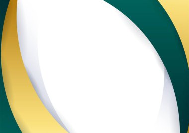 Koyu yeşil ve altın soyut arkaplan sunum tasarımı için modern minimalist. İş dünyası, şirket, kurum, parti, şenlik, seminer ve görüşmeler için uygun.