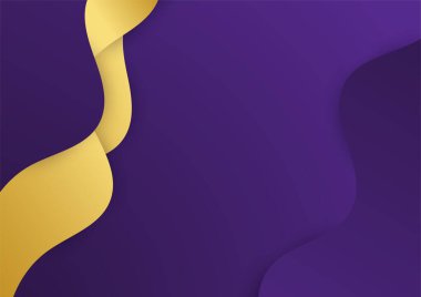 Mor altın soyut arka plan sunum tasarımı için modern minimalist. İş dünyası, şirket, kurum, parti, şenlik, seminer ve görüşmeler için uygun.