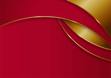 Kırmızı altın soyut arka plan sunum tasarımı için modern minimalist. İş dünyası, şirket, kurum, parti, şenlik, seminer ve görüşmeler için uygun.