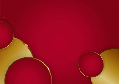 Kırmızı altın soyut arka plan sunum tasarımı için modern minimalist. İş dünyası, şirket, kurum, parti, şenlik, seminer ve görüşmeler için uygun.