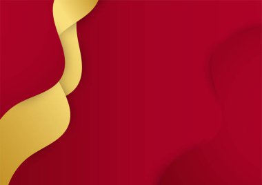 Kırmızı altın soyut arka plan sunum tasarımı için modern minimalist. İş dünyası, şirket, kurum, parti, şenlik, seminer ve görüşmeler için uygun.