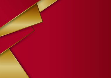 Kırmızı altın soyut arka plan sunum tasarımı için modern minimalist. İş dünyası, şirket, kurum, parti, şenlik, seminer ve görüşmeler için uygun.