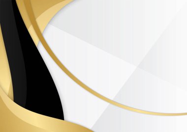 Siyah altın soyut arkaplan modern sertifika ve tasarım minimalisti. İş dünyası, şirket, kurum, parti, şenlik, seminer ve görüşmeler için uygun.