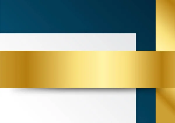 Голубое Золото Фоне Современного Минимализма Дизайна Презентаций Костюм Бизнеса Корпоратива — стоковый вектор