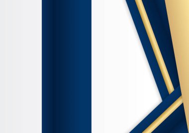 Mavi altın soyut arkaplan modern sertifika ve tasarım minimalisti. İş dünyası, şirket, kurum, parti, şenlik, seminer ve görüşmeler için uygun.