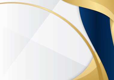 Mavi altın soyut arkaplan modern sertifika ve tasarım minimalisti. İş dünyası, şirket, kurum, parti, şenlik, seminer ve görüşmeler için uygun.