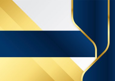 Mavi altın soyut arkaplan modern sertifika ve tasarım minimalisti. İş dünyası, şirket, kurum, parti, şenlik, seminer ve görüşmeler için uygun.