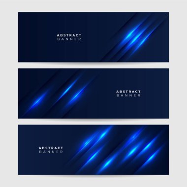 Modern açık mavi soyut pankart dizayn arkaplanı