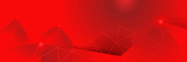 Modern Geometric Line Red Abstract Banner Design Background Abstract Red — ストックベクタ
