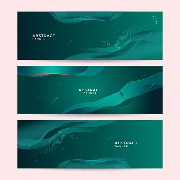 Rayas Brillantes Alto Contraste Verde Oscuro Diseño Banner Gráfico Tecnología — Vector de stock