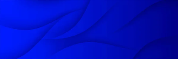 Современный Синий Абстрактный Фоновый Баннер Современный Волновой Синий Абстрактный Фон — стоковый вектор