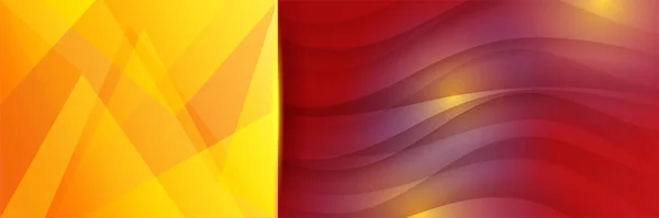 Μοντέρνα Κλίση Σχήμα Κόκκινο Πορτοκαλί Αφηρημένο Banner Σχεδιασμό Φόντο — Διανυσματικό Αρχείο