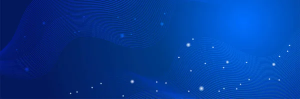 Verbreitung Licht Welle Blau Abstrakt Banner Design Hintergrund — Stockvektor