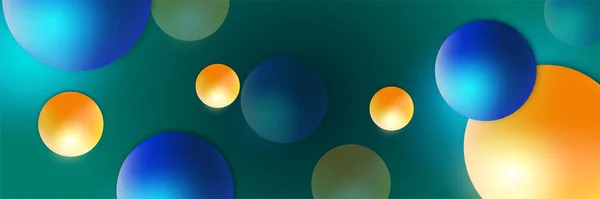 Мемфіс Геометричний Зелений Барвистий Абстрактний Фон Банерного Дизайну — стоковий вектор
