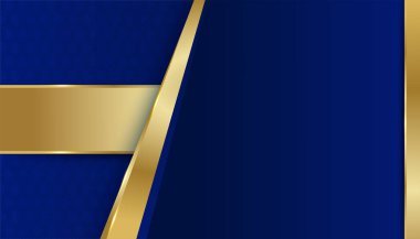 Soyut arkaplan mavi ve altın gradyanı. Modern mavi soyut geometrik dikdörtgen kutu çizgileri sunum tasarımı, afiş, broşür ve kartvizit için arka plan