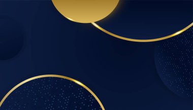 Soyut arkaplan mavi ve altın gradyanı. Modern mavi soyut geometrik dikdörtgen kutu çizgileri sunum tasarımı, afiş, broşür ve kartvizit için arka plan