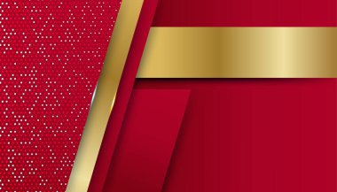 Soyut kırmızı iş sunumu arka planı. Modern kırmızı soyut dikdörtgen kutu çizgileri sunum tasarımı, afiş, broşür ve kartvizit için arka plan. Vektör illüstrasyonu