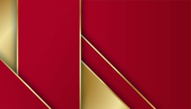 Soyut kırmızı iş sunumu arka planı. Modern kırmızı soyut dikdörtgen kutu çizgileri sunum tasarımı, afiş, broşür ve kartvizit için arka plan. Vektör illüstrasyonu