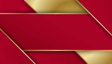 Soyut kırmızı iş sunumu arka planı. Modern kırmızı soyut dikdörtgen kutu çizgileri sunum tasarımı, afiş, broşür ve kartvizit için arka plan. Vektör illüstrasyonu