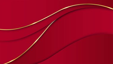 Soyut kırmızı iş sunumu arka planı. Modern kırmızı soyut dikdörtgen kutu çizgileri sunum tasarımı, afiş, broşür ve kartvizit için arka plan. Vektör illüstrasyonu