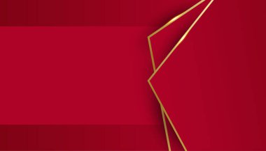 Soyut kırmızı iş sunumu arka planı. Modern kırmızı soyut dikdörtgen kutu çizgileri sunum tasarımı, afiş, broşür ve kartvizit için arka plan. Vektör illüstrasyonu