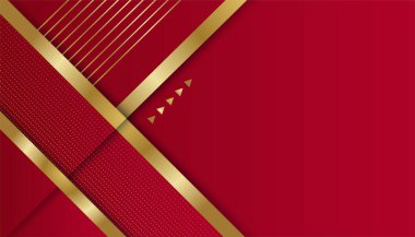 Soyut kırmızı iş sunumu arka planı. Modern kırmızı soyut dikdörtgen kutu çizgileri sunum tasarımı, afiş, broşür ve kartvizit için arka plan. Vektör illüstrasyonu