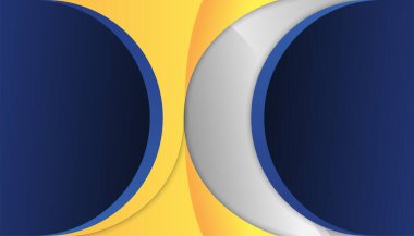 Soyut arkaplan mavi ve altın gradyanı. Modern mavi soyut geometrik dikdörtgen kutu çizgileri sunum tasarımı, afiş, broşür ve kartvizit için arka plan