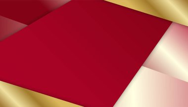 Soyut kırmızı iş sunumu arka planı. Modern kırmızı soyut dikdörtgen kutu çizgileri sunum tasarımı, afiş, broşür ve kartvizit için arka plan. Vektör illüstrasyonu