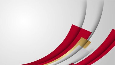 Soyut kırmızı iş sunumu arka planı. Modern kırmızı soyut dikdörtgen kutu çizgileri sunum tasarımı, afiş, broşür ve kartvizit için arka plan. Vektör illüstrasyonu