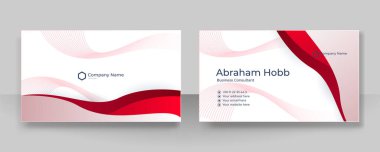 Modern Kırmızı İş Kartı - Yaratıcı ve Temiz İş Kartı Şablonu.