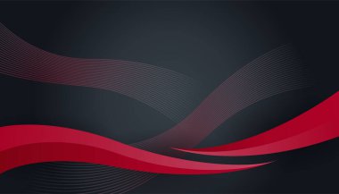 Modern basit 3D kırmızı siyah beyaz soyut arkaplan. Kartvizit, sunum arkaplanı, kitapçık, broşür, sertifika, şablon, arkaplan ve pankart tasarımı
