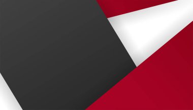 Modern basit 3D kırmızı siyah beyaz soyut arkaplan. Kartvizit, sunum arkaplanı, kitapçık, broşür, sertifika, şablon, arkaplan ve pankart tasarımı