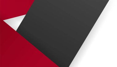 Modern basit 3D kırmızı siyah beyaz soyut arkaplan. Kartvizit, sunum arkaplanı, kitapçık, broşür, sertifika, şablon, arkaplan ve pankart tasarımı