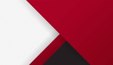 Modern basit 3D kırmızı siyah beyaz soyut arkaplan. Kartvizit, sunum arkaplanı, kitapçık, broşür, sertifika, şablon, arkaplan ve pankart tasarımı