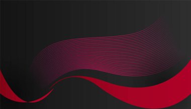 Modern basit 3D kırmızı siyah beyaz soyut arkaplan. Kartvizit, sunum arkaplanı, kitapçık, broşür, sertifika, şablon, arkaplan ve pankart tasarımı