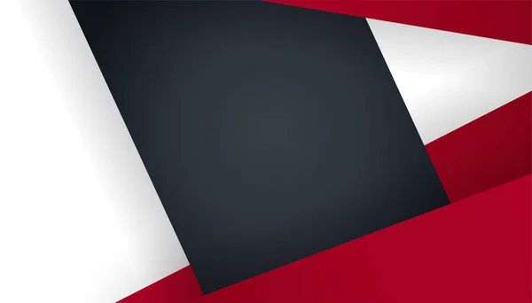 现代简单的3D红色黑色白色抽象背景 演示背景 小册子 小册子 背景和横幅的设计 — 图库矢量图片
