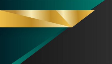 Modern basit üç boyutlu koyu yeşil siyah beyaz soyut arkaplan. Kartvizit, sunum arkaplanı, kitapçık, broşür, sertifika, şablon, arkaplan ve pankart tasarımı