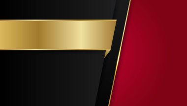 Modern basit, 3 boyutlu, kırmızı, siyah, beyaz, soyut arka plan. Kartvizit, sunum arkaplanı, kitapçık, broşür, sertifika, şablon, arkaplan ve pankart tasarımı