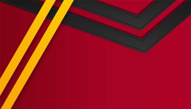 Modern basit, 3 boyutlu, kırmızı, siyah, turuncu, beyaz, soyut arka plan. Kartvizit, sunum arkaplanı, kitapçık, broşür, sertifika, şablon, arkaplan ve pankart tasarımı