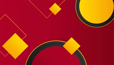 Modern basit 3D kırmızı ornage beyaz soyut arkaplan. Kartvizit, sunum arkaplanı, kitapçık, broşür, sertifika, şablon, arkaplan ve pankart tasarımı